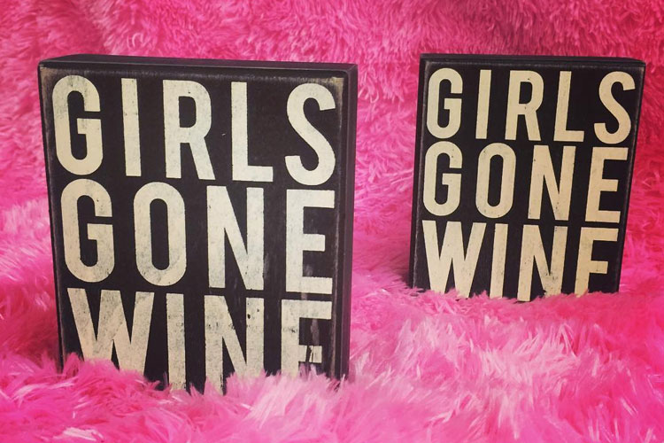 Girls Gone Wine signs