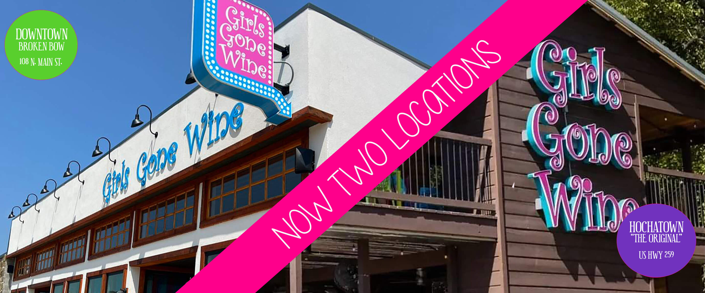 Visit the Girls Gone Wine, now in two locations!